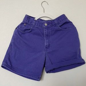 Vintage, purple Gitano jean shorts high waisted